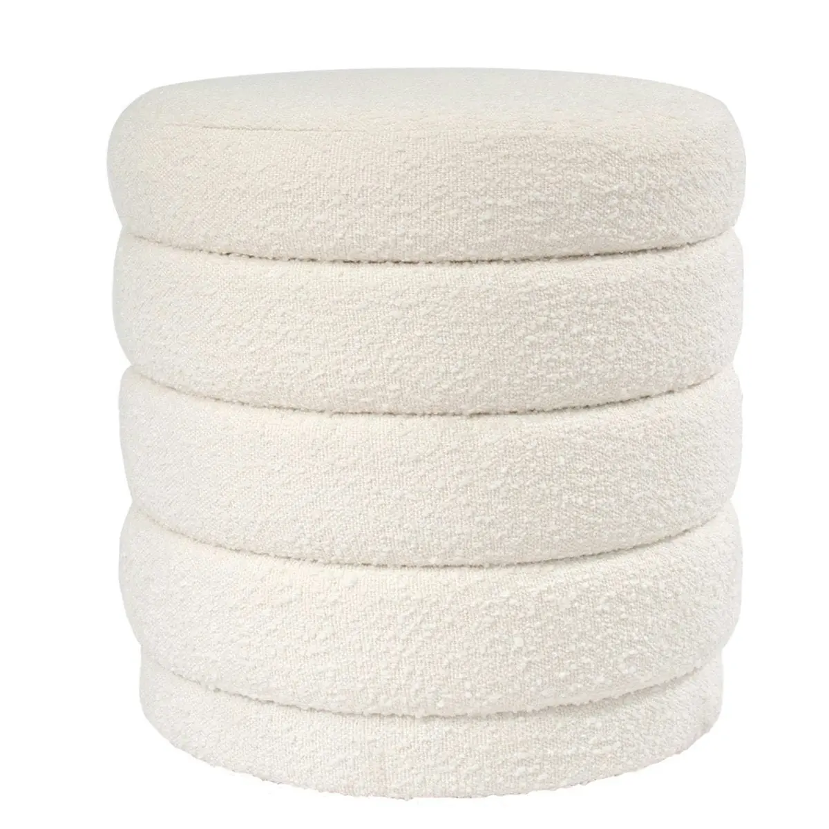 Demi Stool - White Boucle