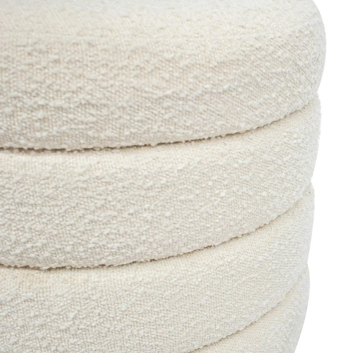 Demi Stool - White Boucle