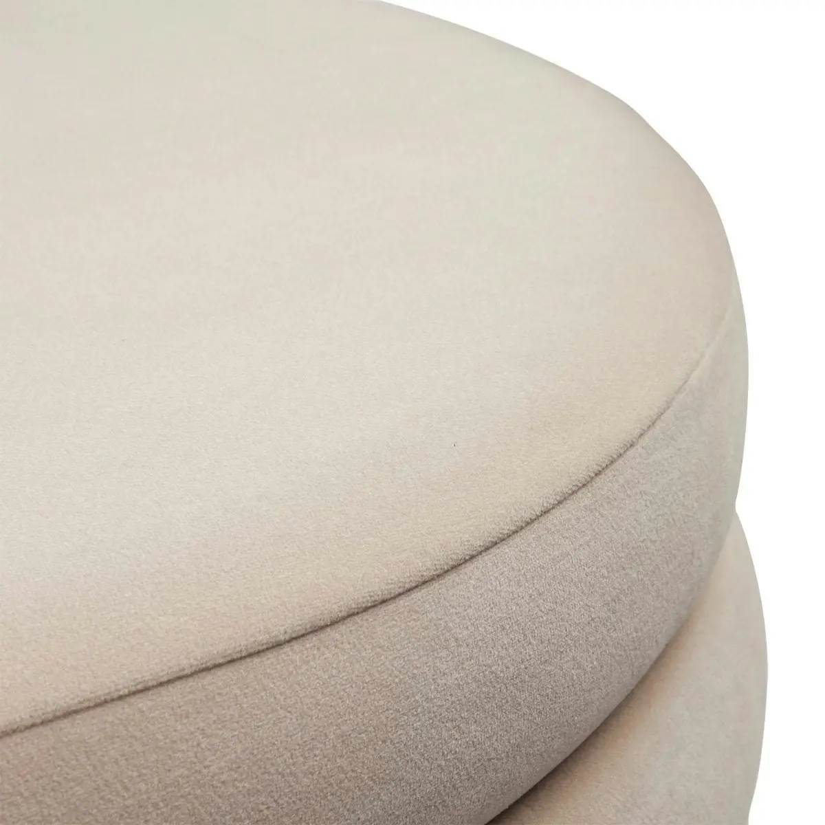 Demi Storage Bench Ottoman - Nude Velvet