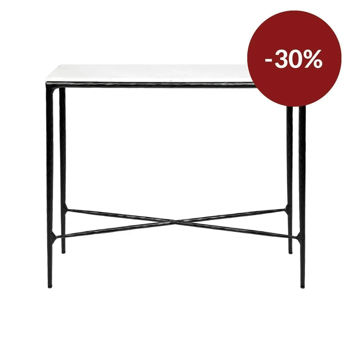 Heston Marble Console Table - Small Black