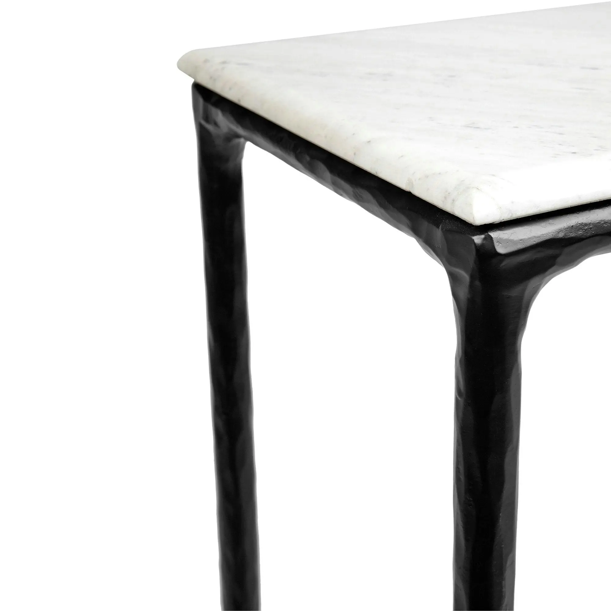 Heston Marble Console Table - Small Black