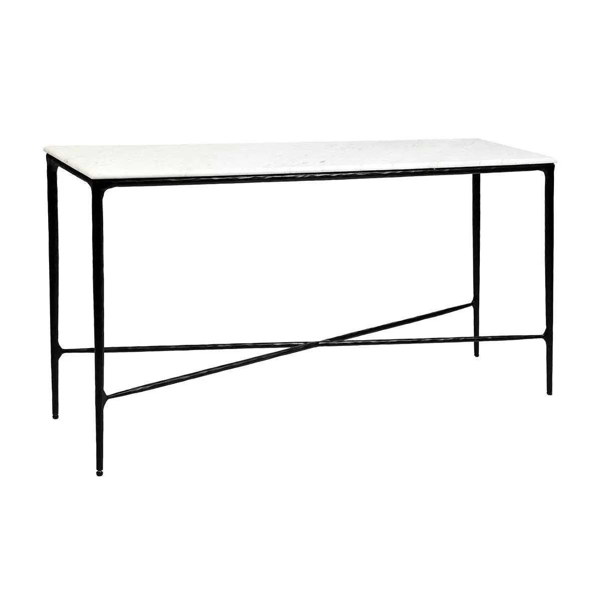 Heston Marble Console Table - Medium Black