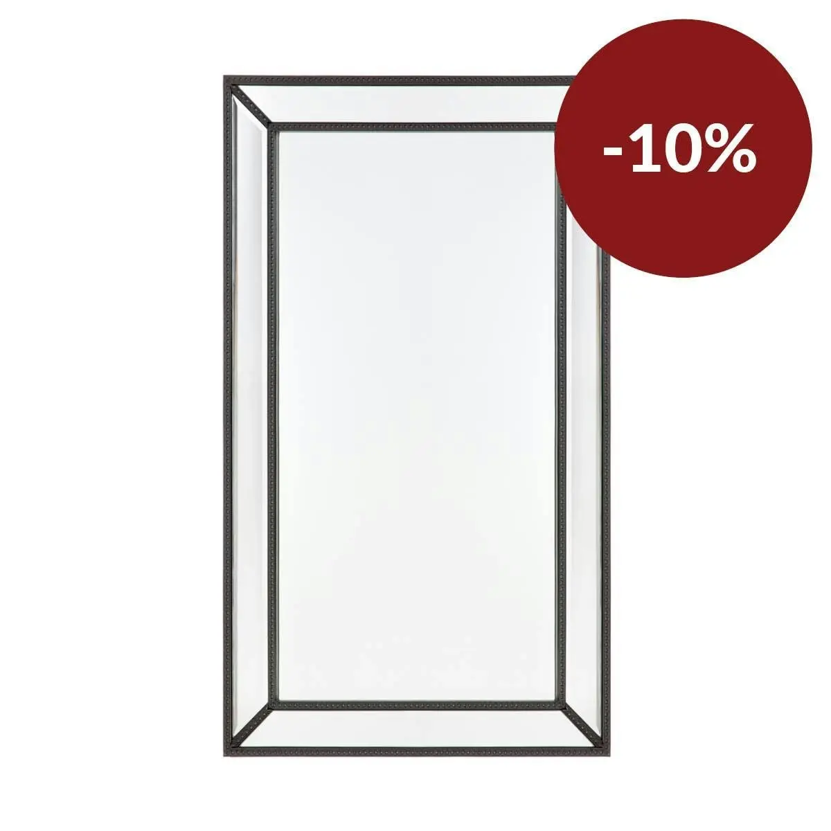 Zeta Wall Mirror - Medium Black