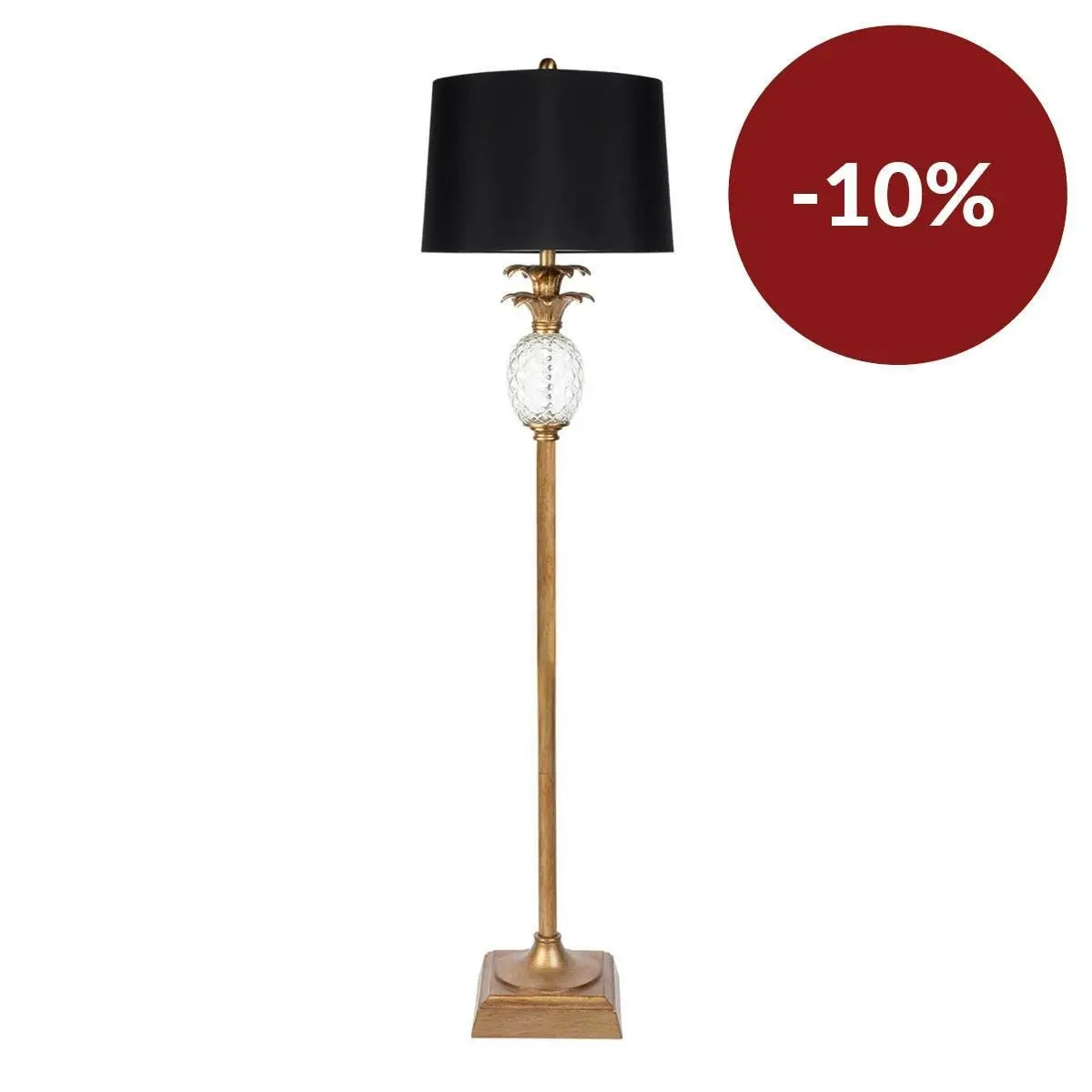 Langley Floor Lamp - Antique Gold