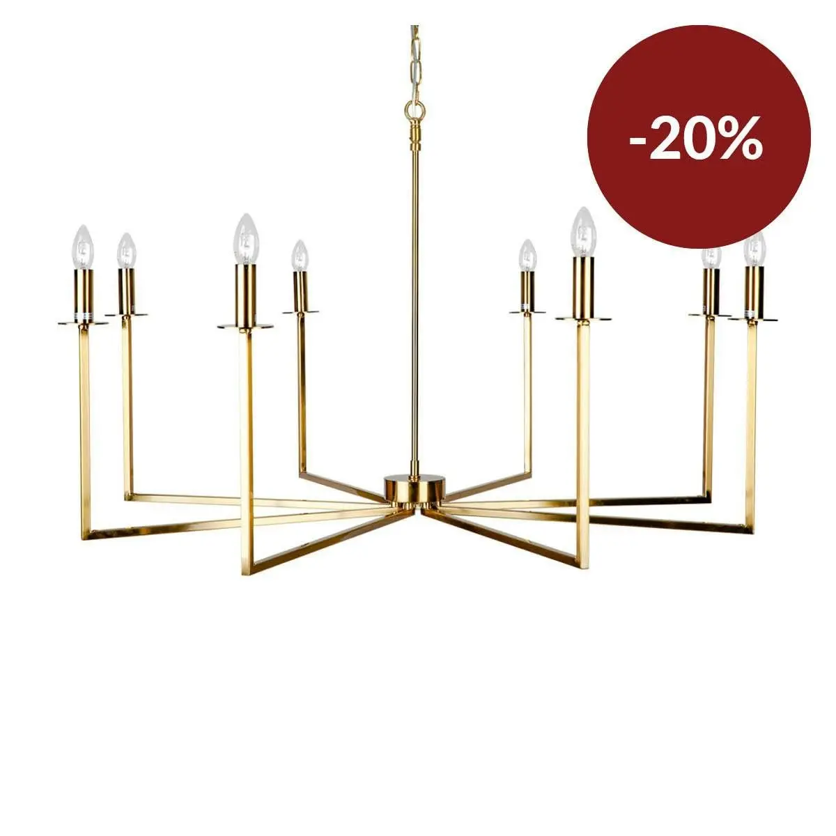 Cohen Chandelier - Brass