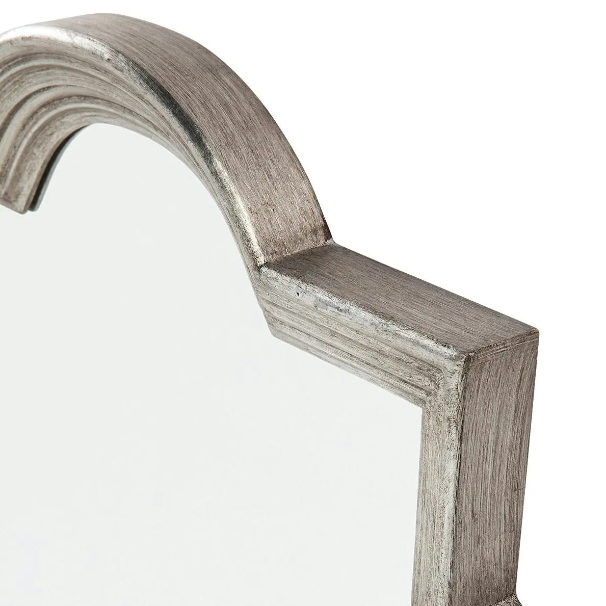 Marrakech Wall Mirror - Large Antique Silver