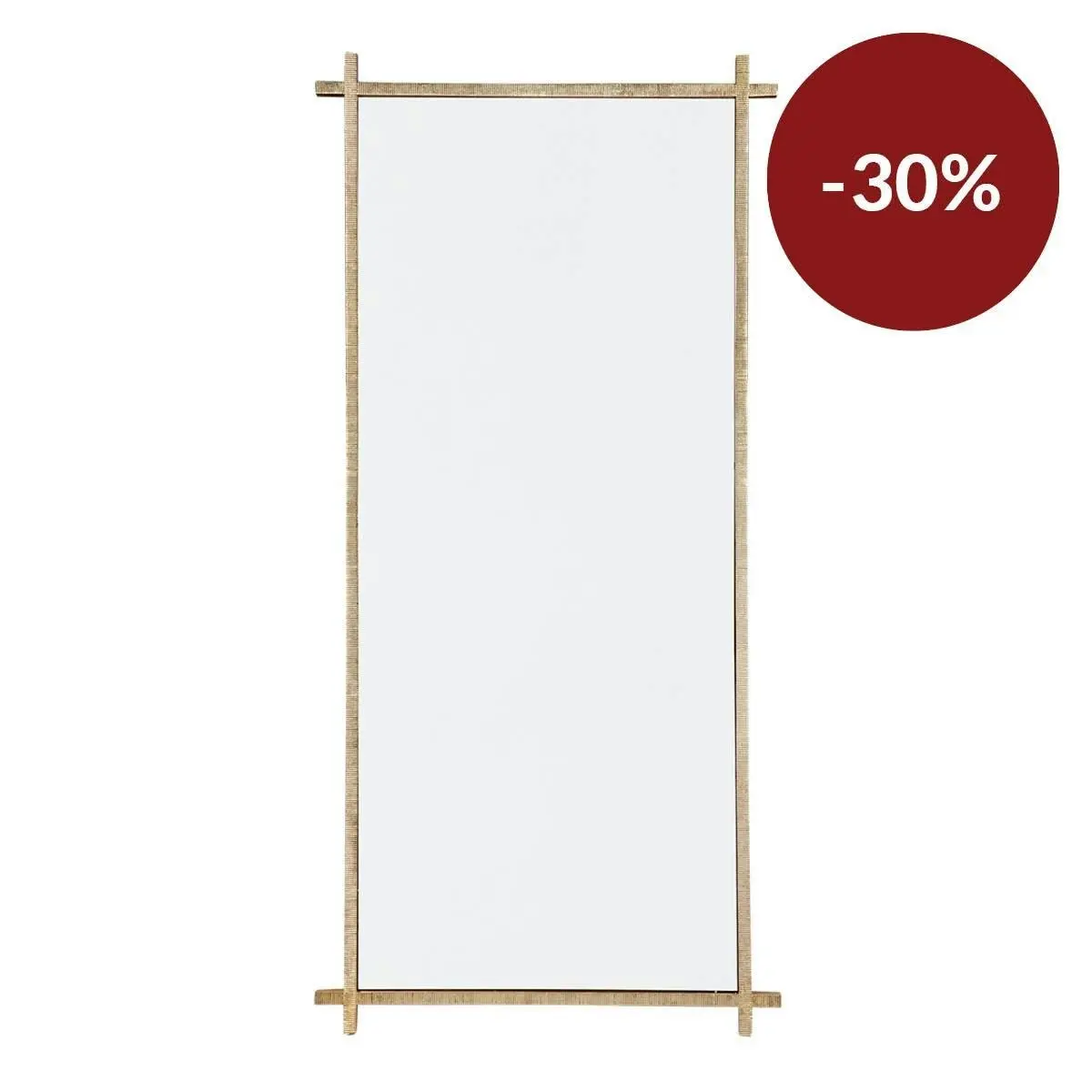 Oliverio Floor Mirror - Gold Leaf