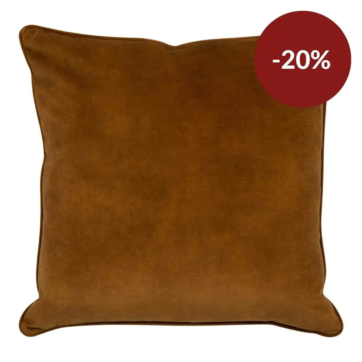 Tobago Square Feather Cushion - Tobacco Velvet