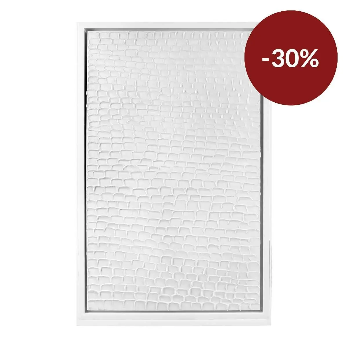 White Ripples Canvas Painting