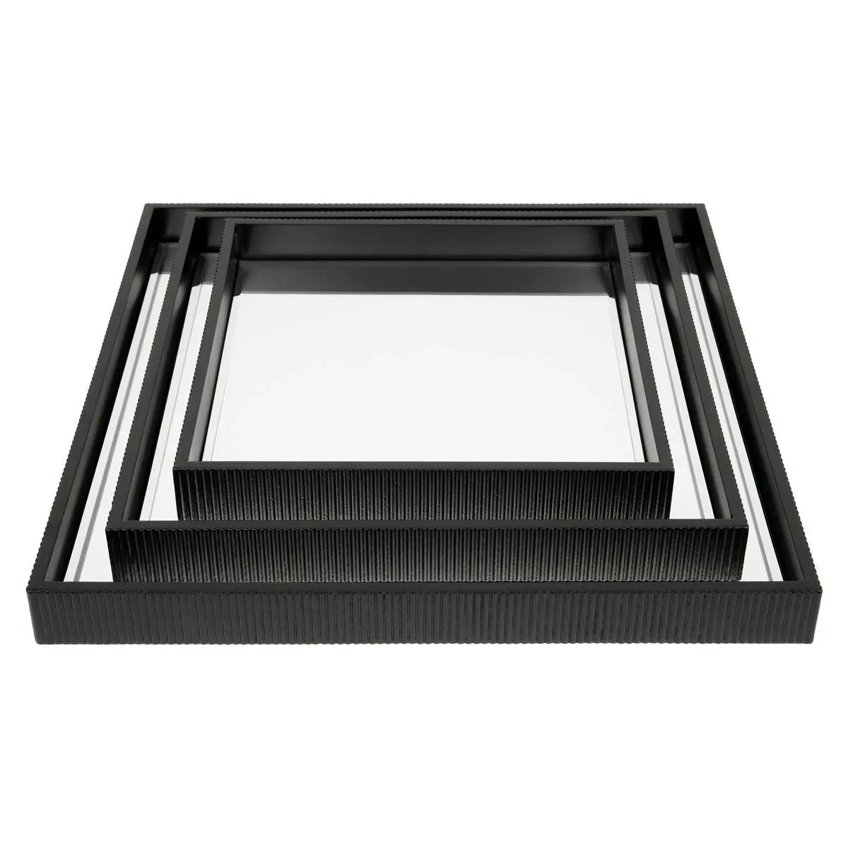 Miles Mirrored Tray - Small Black