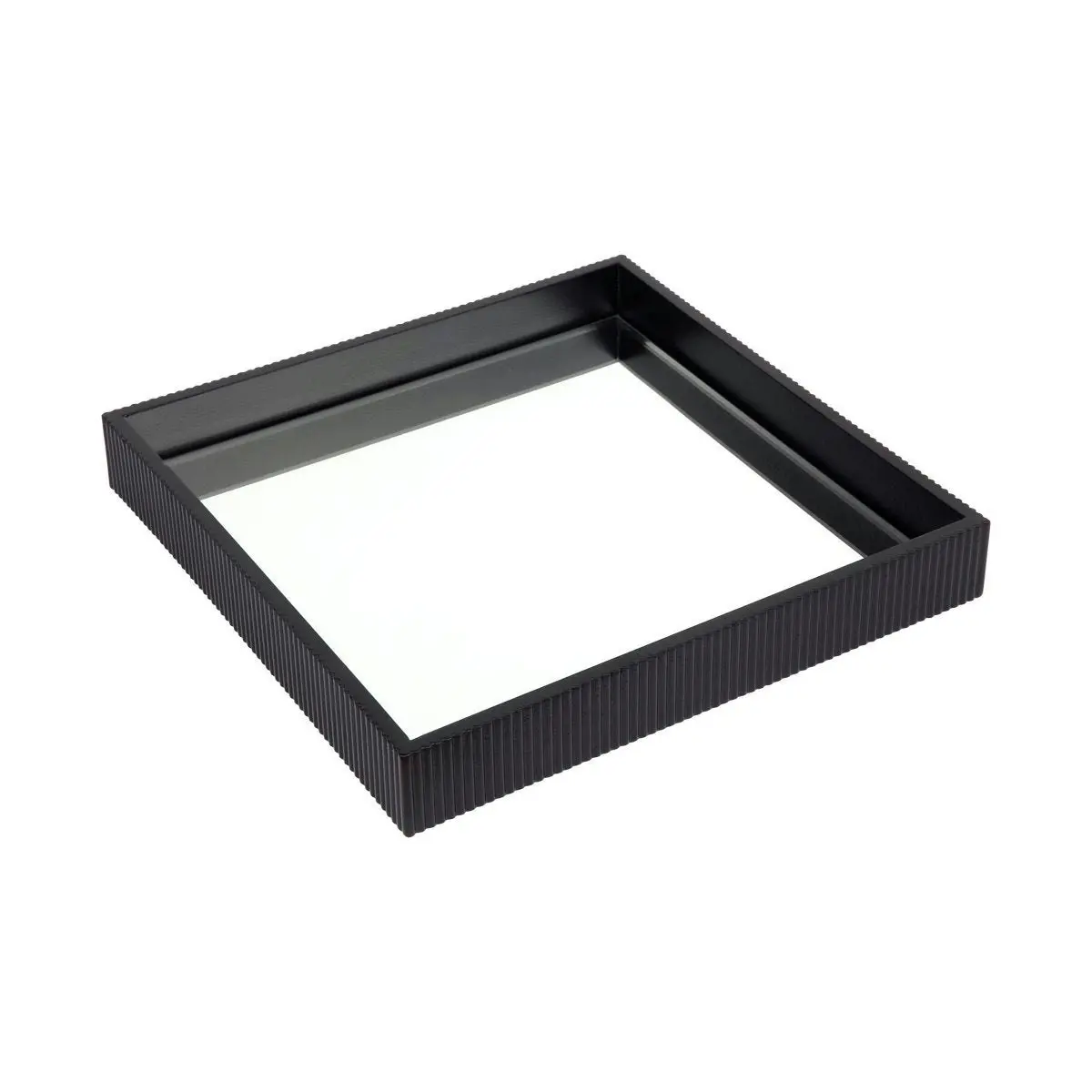 Miles Mirrored Tray - Small Black