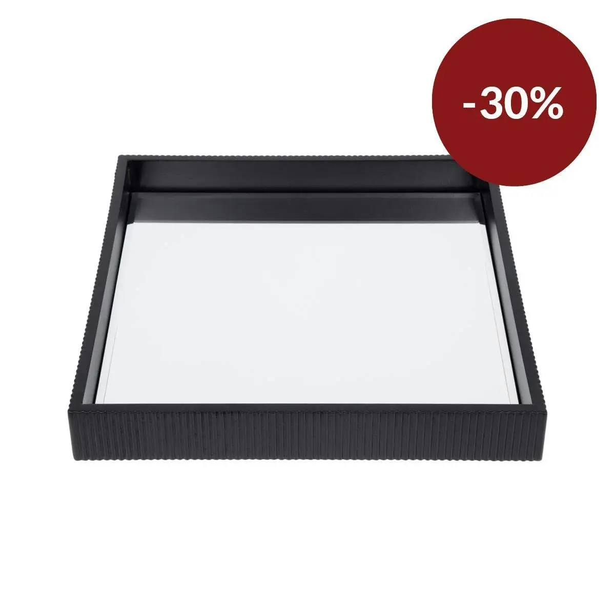 Miles Mirrored Tray - Small Black