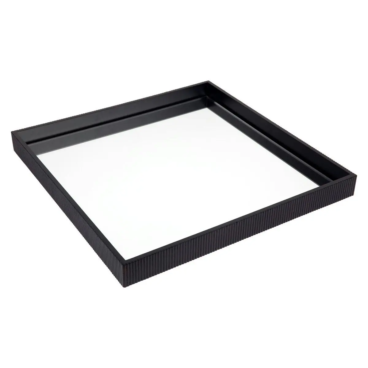 Miles Mirrored Tray - Large Black