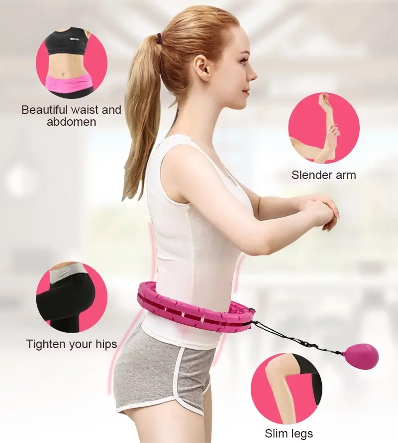 TODO Smart Hula Loop Hula Hoop Waist Slim Exercise Abdominal Massager Body Fitness