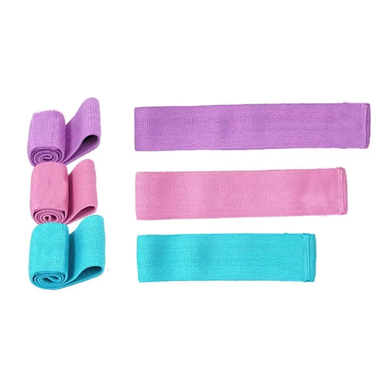 TODO 3 pcs Hip Loop Exercise Resistance Band Booty Legs Trainer 3 Resistance Levels