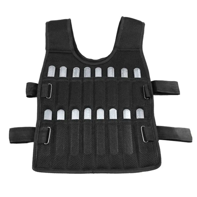 30kg Steel Plate Weight Vest Weighted Resistance Training Load Bearing Running Gym