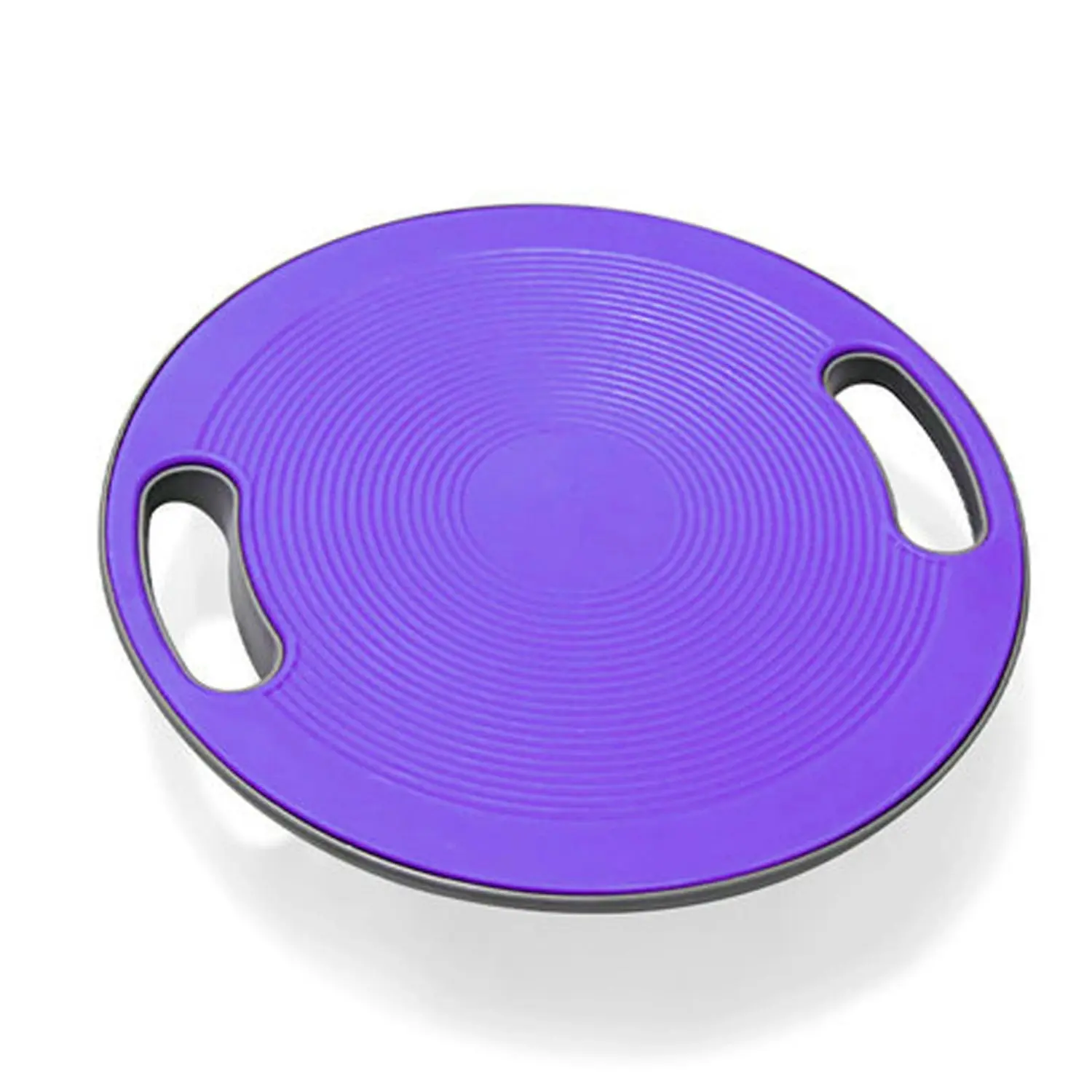 Balance Board Trainer Wobble Disc Yoga Gym Exercise 40cm 360 Degree Rotation - Purple