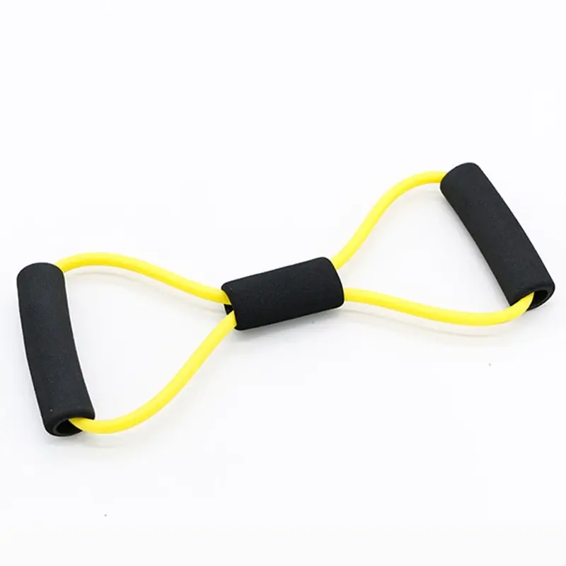 Figure 8 Exercise Band Rubber Gym Strength Trainer Resistance Band Pull Rope Tension