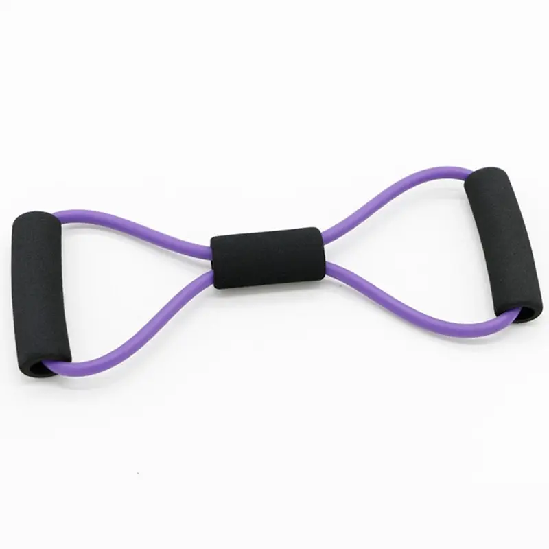 Figure 8 Exercise Band Rubber Gym Strength Trainer Resistance Band Pull Rope Tension