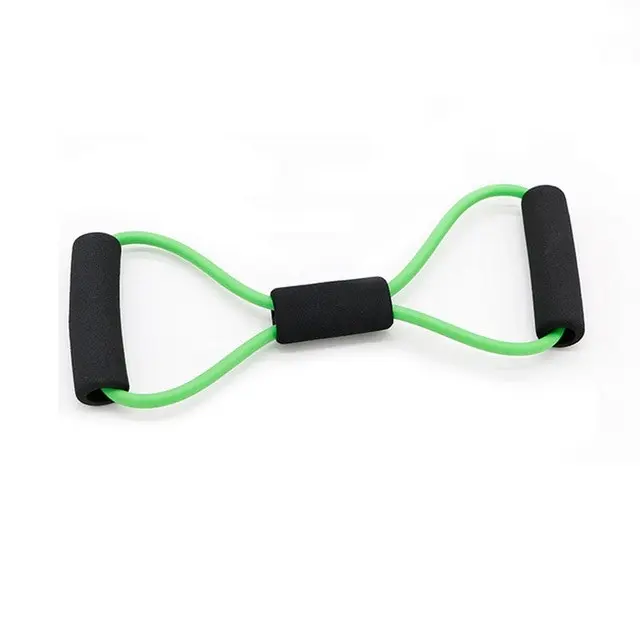 Figure 8 Exercise Band Rubber Gym Strength Trainer Resistance Band Pull Rope Tension