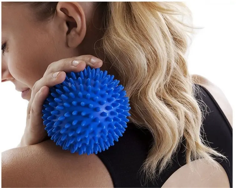 TODO Pvc Hedgehog Fitness Ball Sports Recovery Massage Back Arm Legs Feet Purple