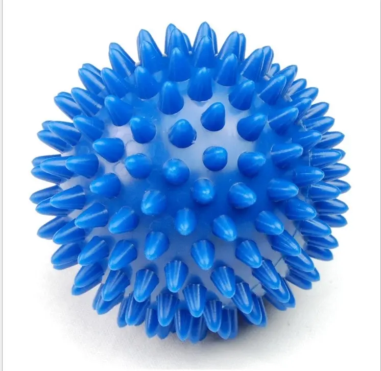 TODO Pvc Hedgehog Fitness Ball Sports Recovery Massage Back Arm Legs Feet Blue