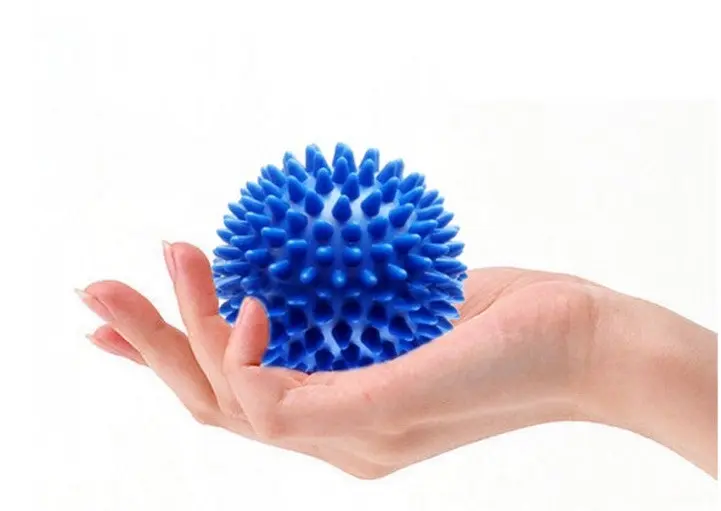 TODO Pvc Hedgehog Fitness Ball Sports Recovery Massage Back Arm Legs Feet Blue