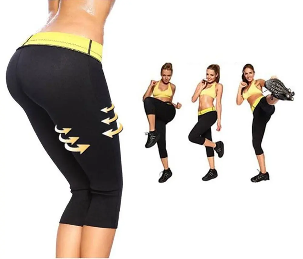 Neoprene Slimming Workout Pants Hot Thermo Sweat Body Shaper Sauna - XS