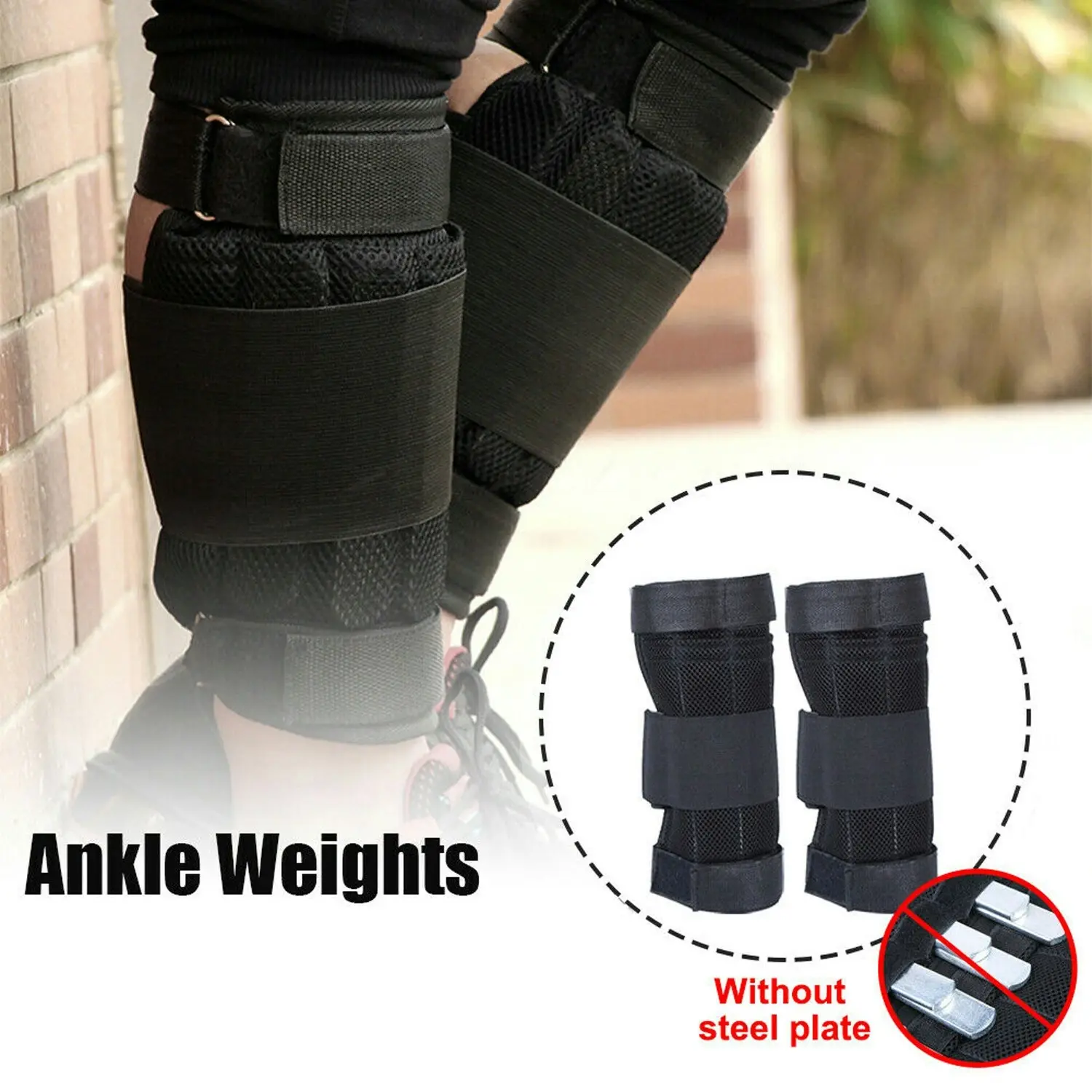 6kg Capacity Ankle Weight Legging Weighted leg Training  Running Pair