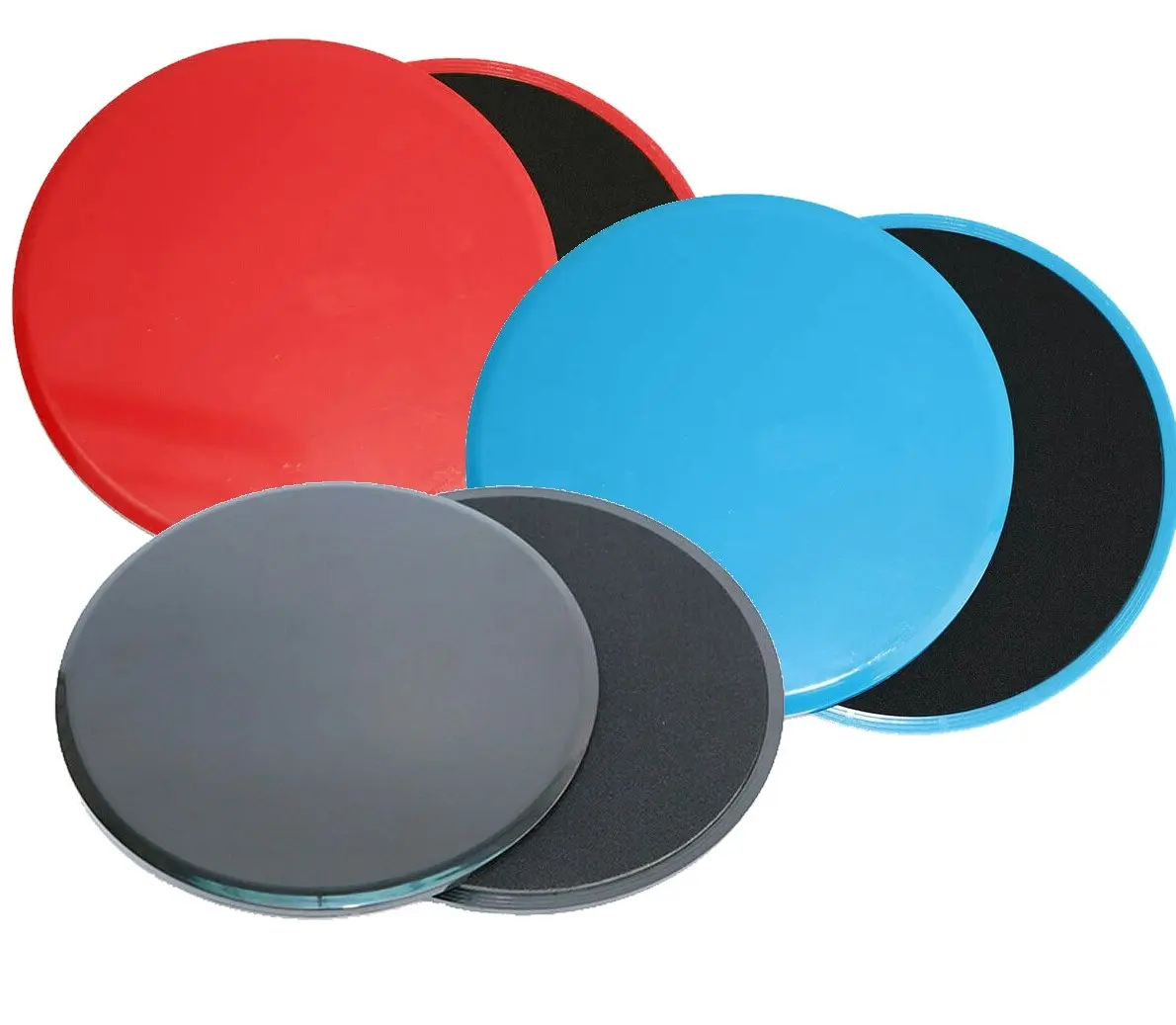 Core Sliders Gliding Discs Exercise Gym Fitness Foam Circle Pad QUAD COMBO 4pc