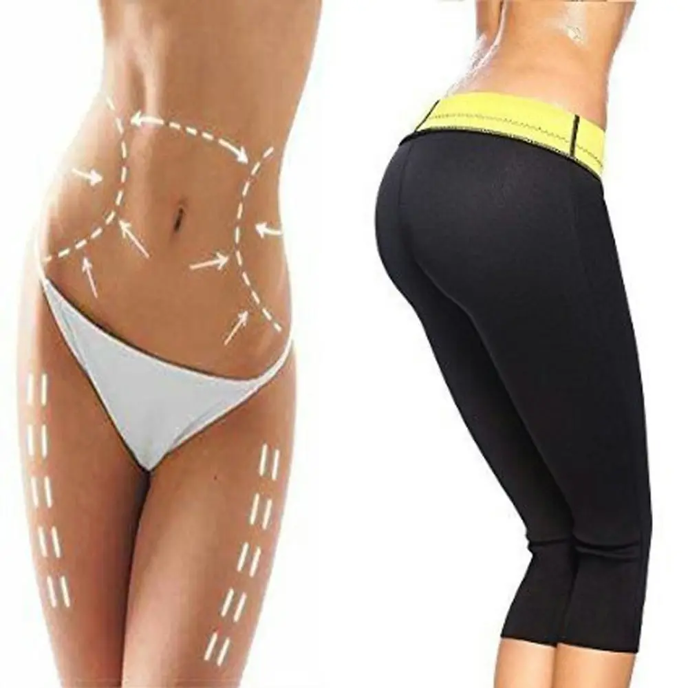 Neoprene Slimming Workout Pants Hot Thermo Sweat Body Shaper Sauna - L