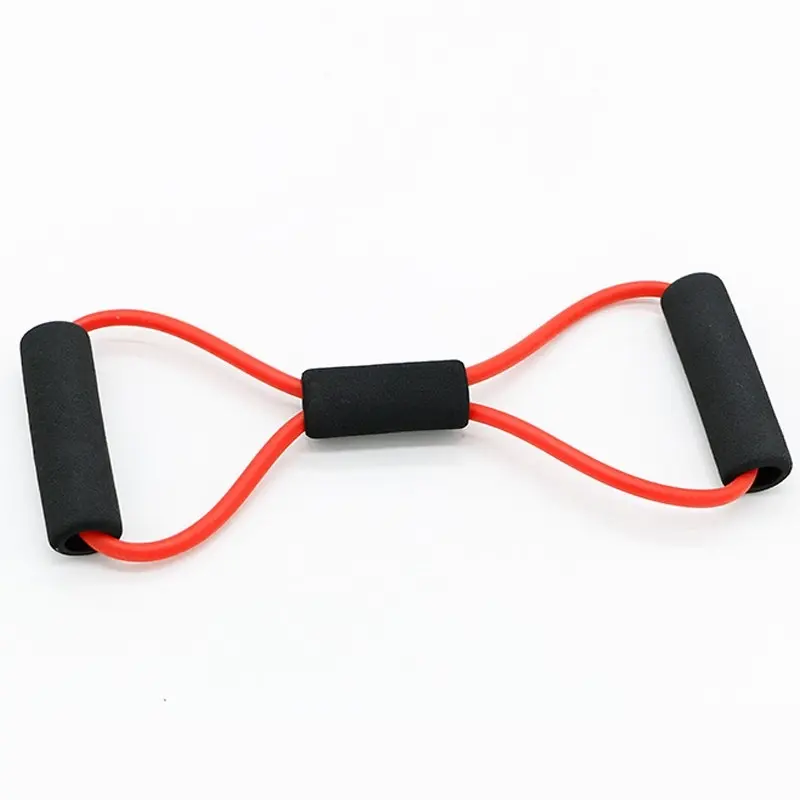 Figure 8 Exercise Band Rubber Gym Strength Trainer Resistance Band Pull Rope Tension