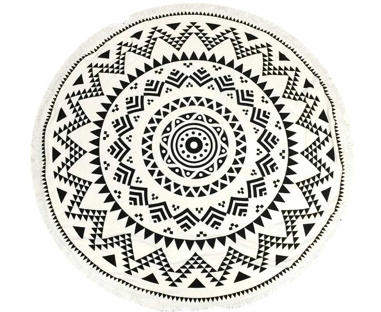 TODO Luxury Thick Microfiber Round Beach Towel Throw Rug Ttowel25