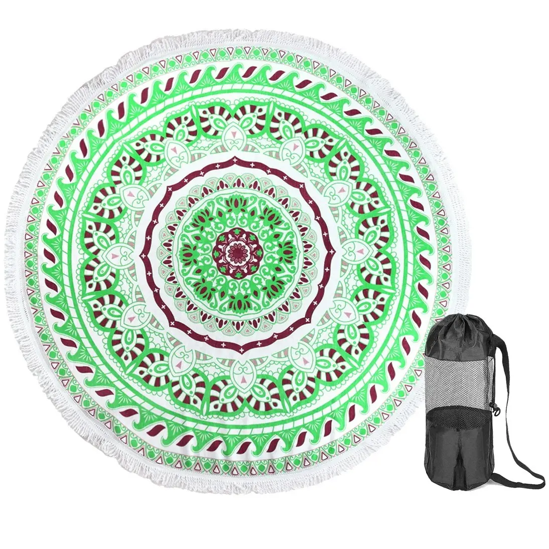 TODO Luxury Thick Microfiber Round Beach Towel Throw Rug Ttowel09