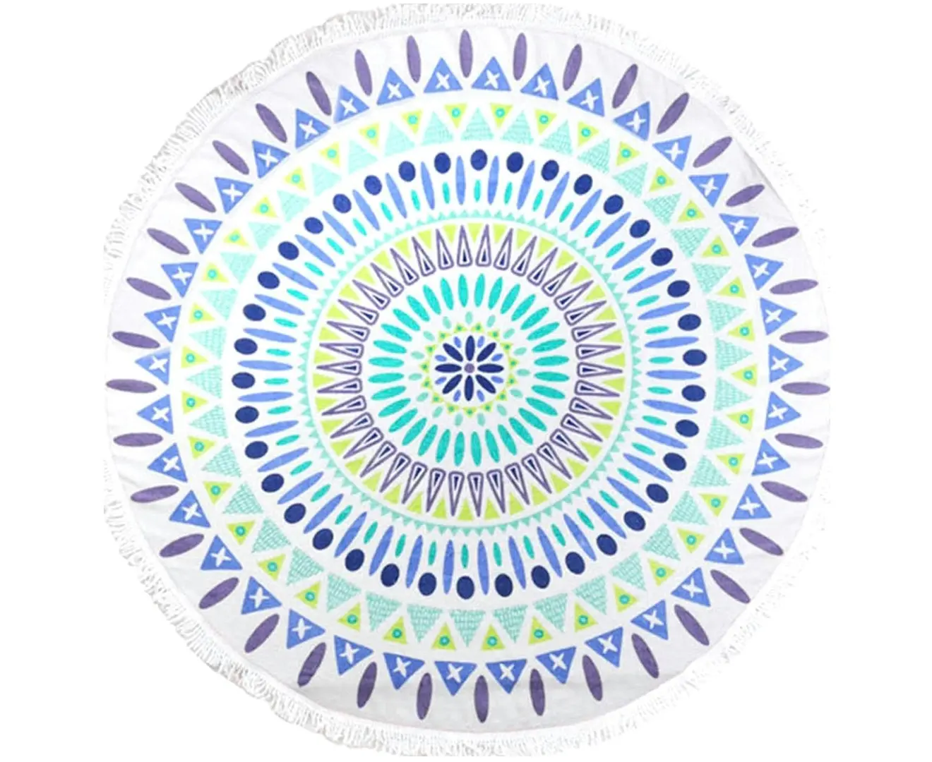 TODO Luxury Thick Microfiber Round Beach Towel Throw Rug Ttowel05