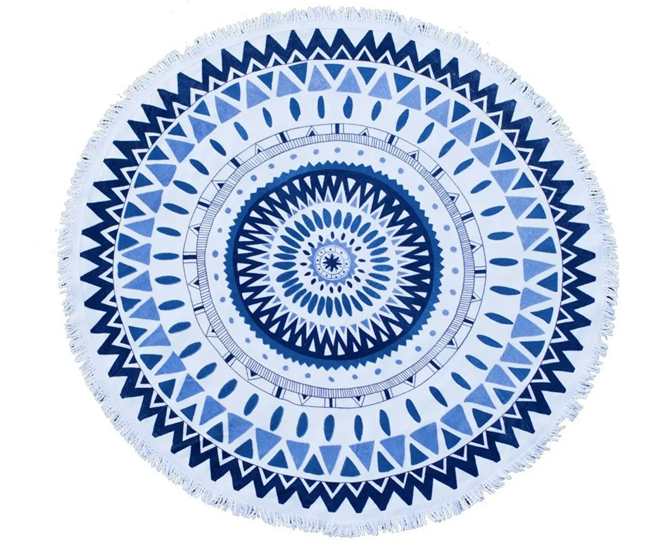 TODO Luxury Thick Microfiber Round Beach Towel Throw Rug Ttowel02