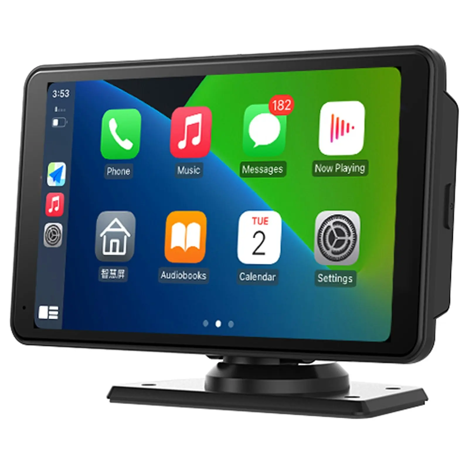 7" FHD Touch Screen Car DVR Crash Camera Recorder Bluetooth Sync WiFi GPS Rear Camera CarPlay