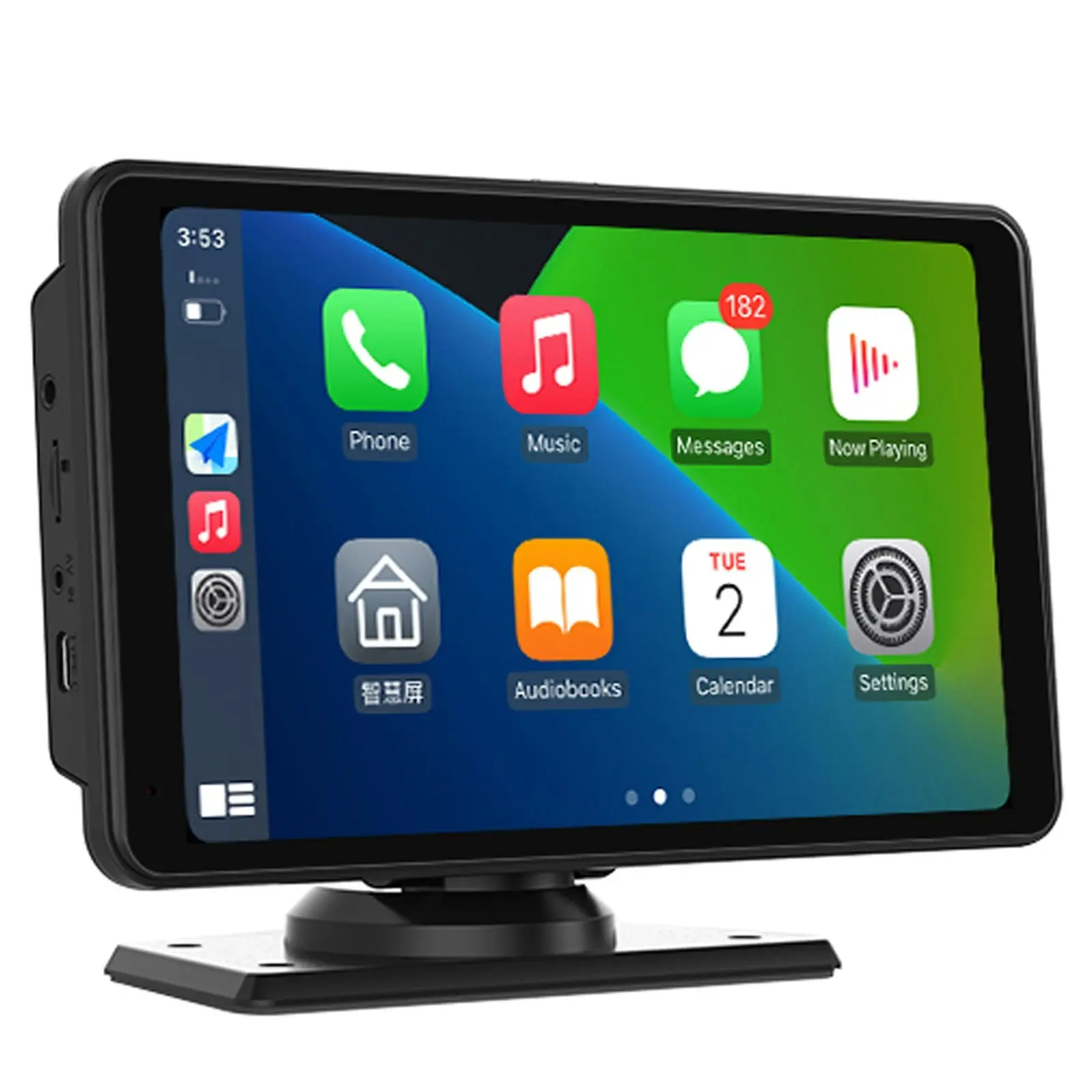 7" FHD Touch Screen Car DVR Crash Camera Recorder Bluetooth Sync WiFi GPS Rear Camera CarPlay