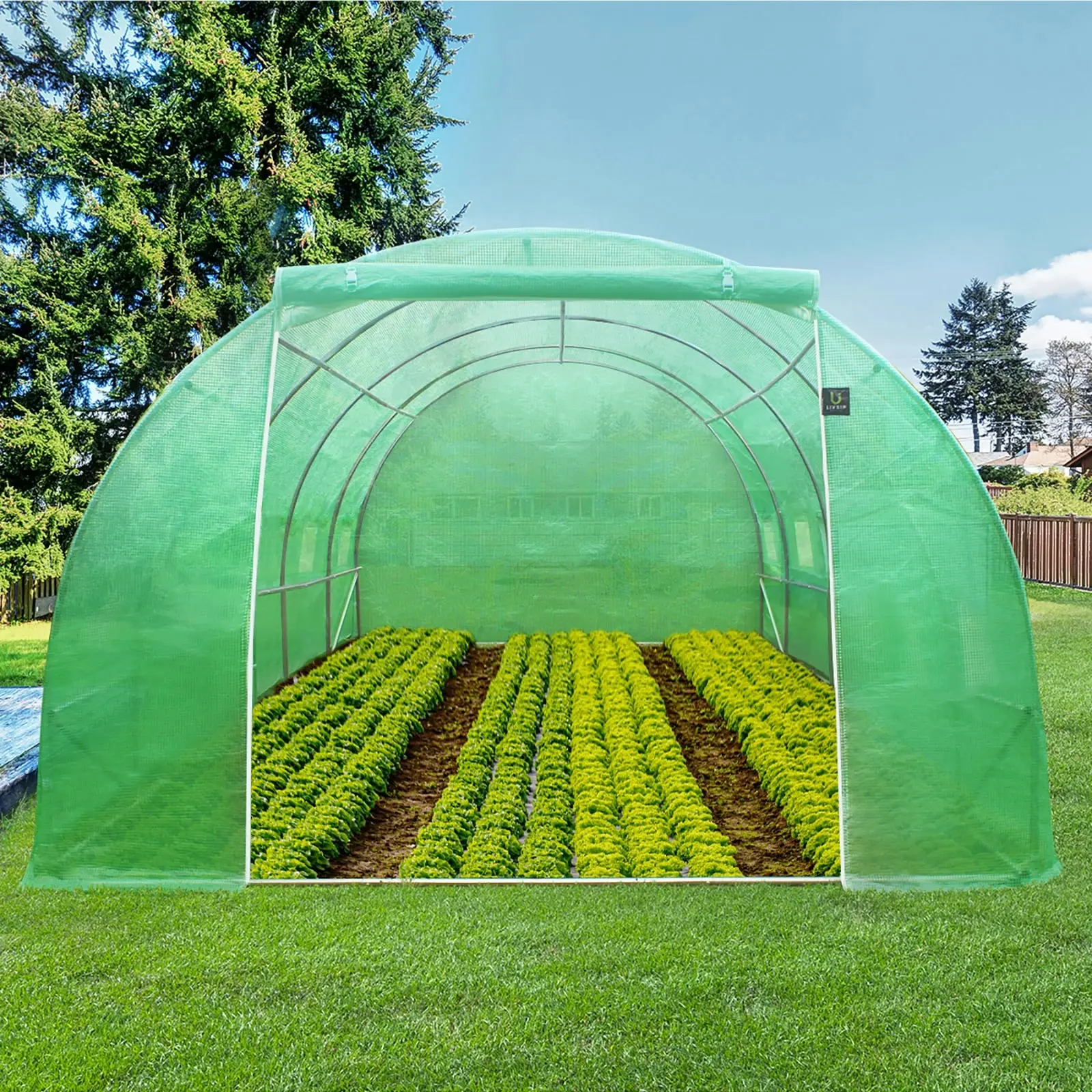 Livsip Greenhouse 4X3X2M Garden Shed Tunnel Green House Walk in Storage Plant