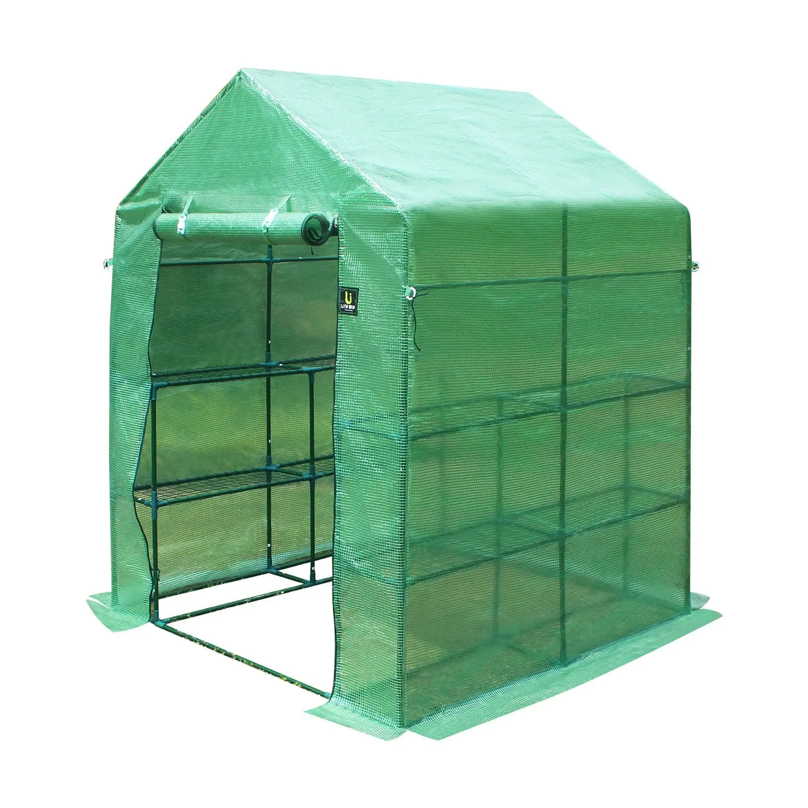 Livsip Greenhouse Walk in Tunnel Green House Garden Shed Storage Plant 1.4X1.4M