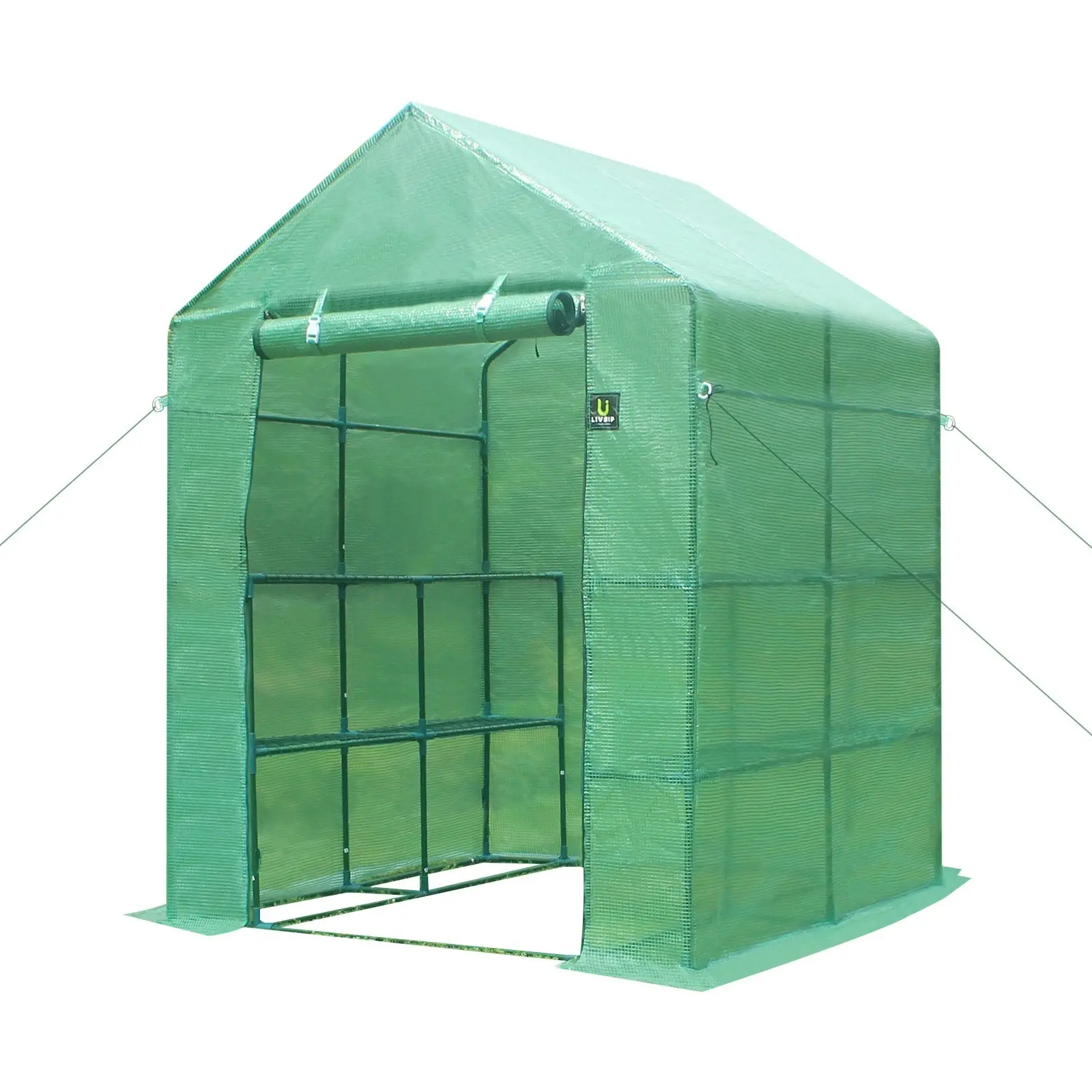 Livsip Greenhouse Walk in Tunnel Green House Garden Shed Storage Plant 1.4X1.4M