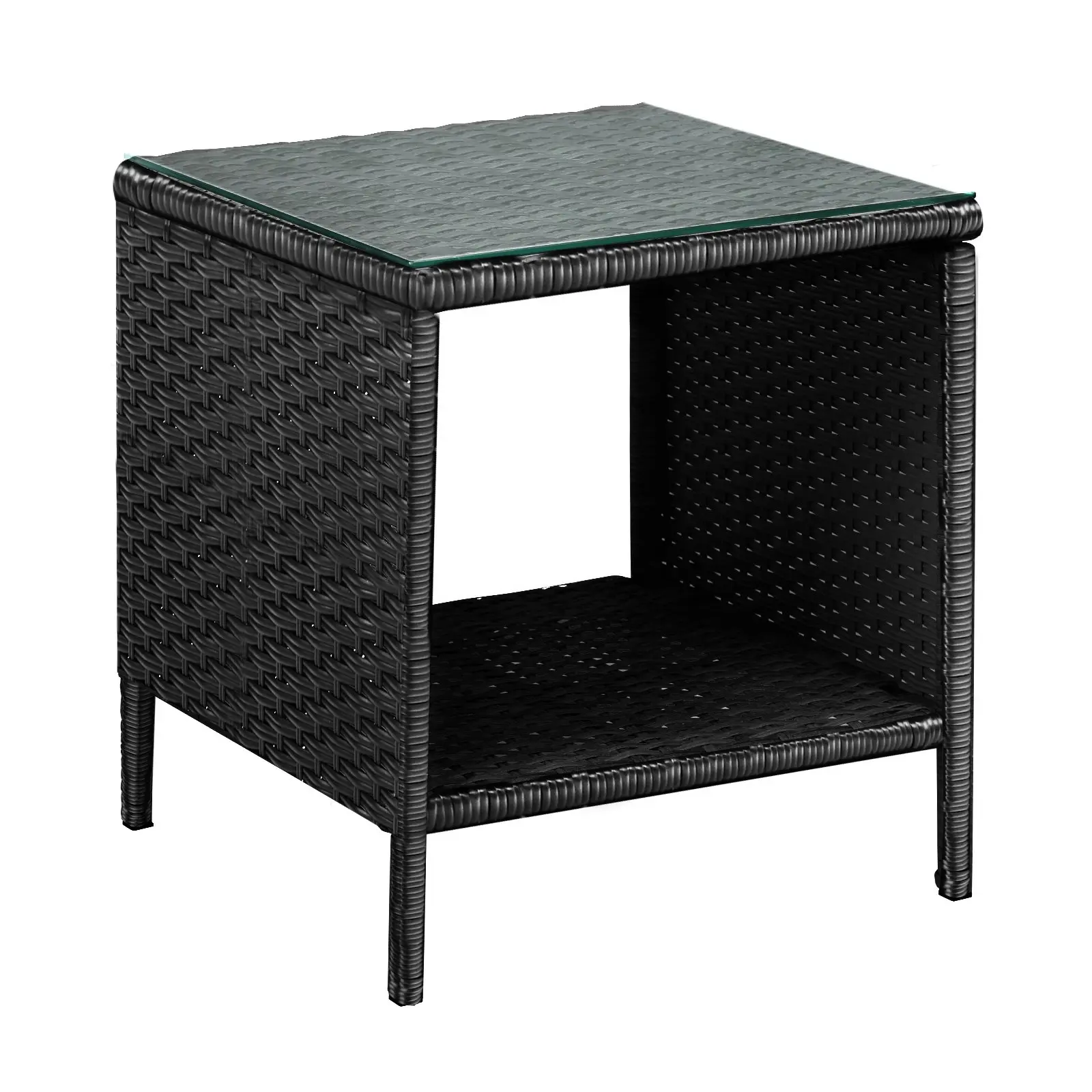 Livsip Garden Table Rattan Cafe Table Outdoor Garden Furniture Side Table