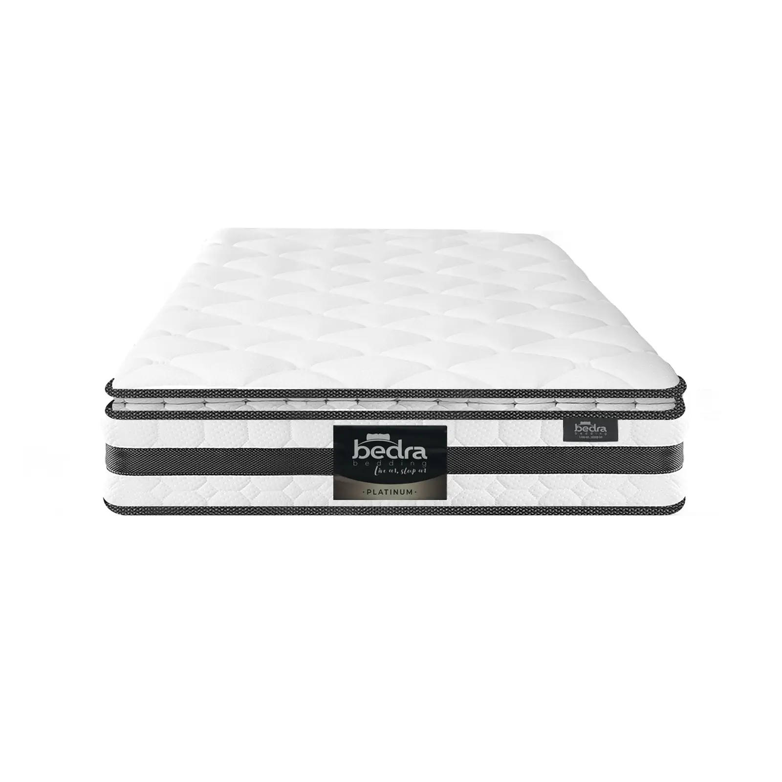 Bedra Single Mattress Pillow Top Bed Cool Gel Foam Bonnell Spring 21cm