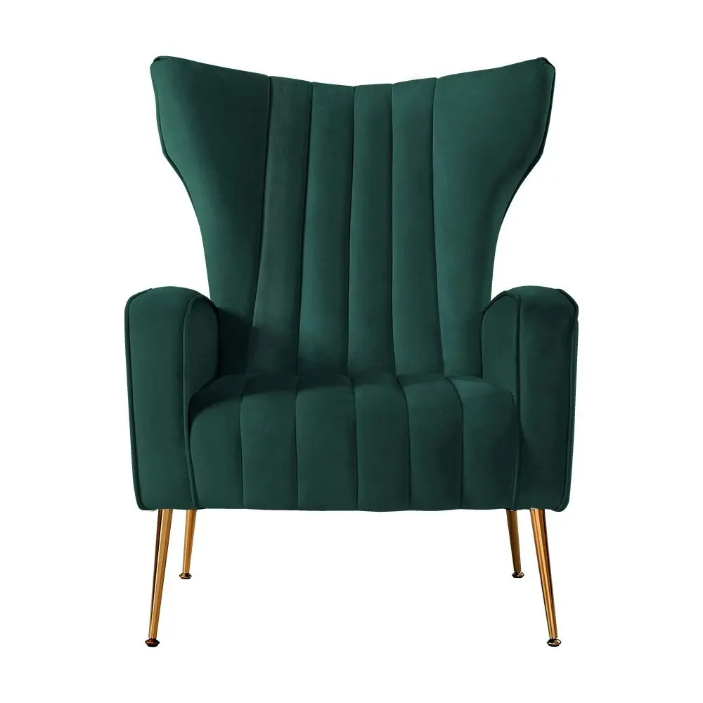 Artiss Armchair Green Velvet Kate