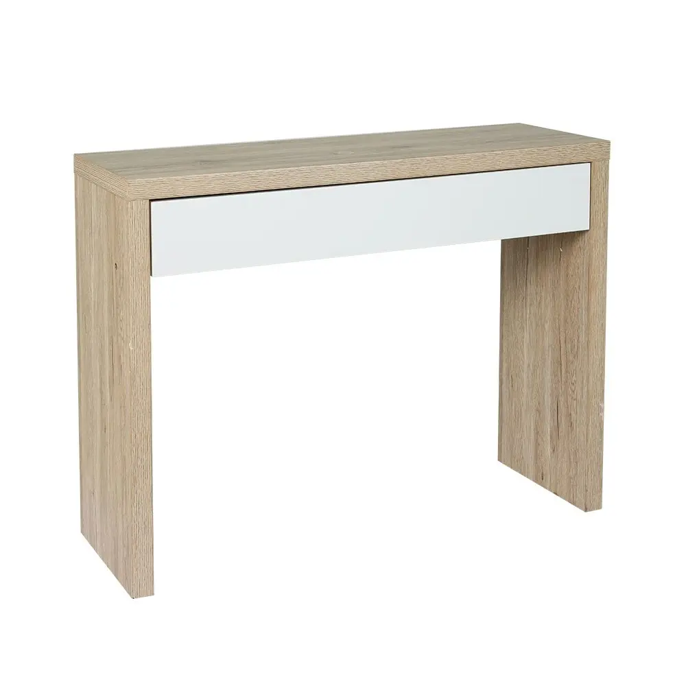 Artiss Console Table Storage Drawer Jory White Pine