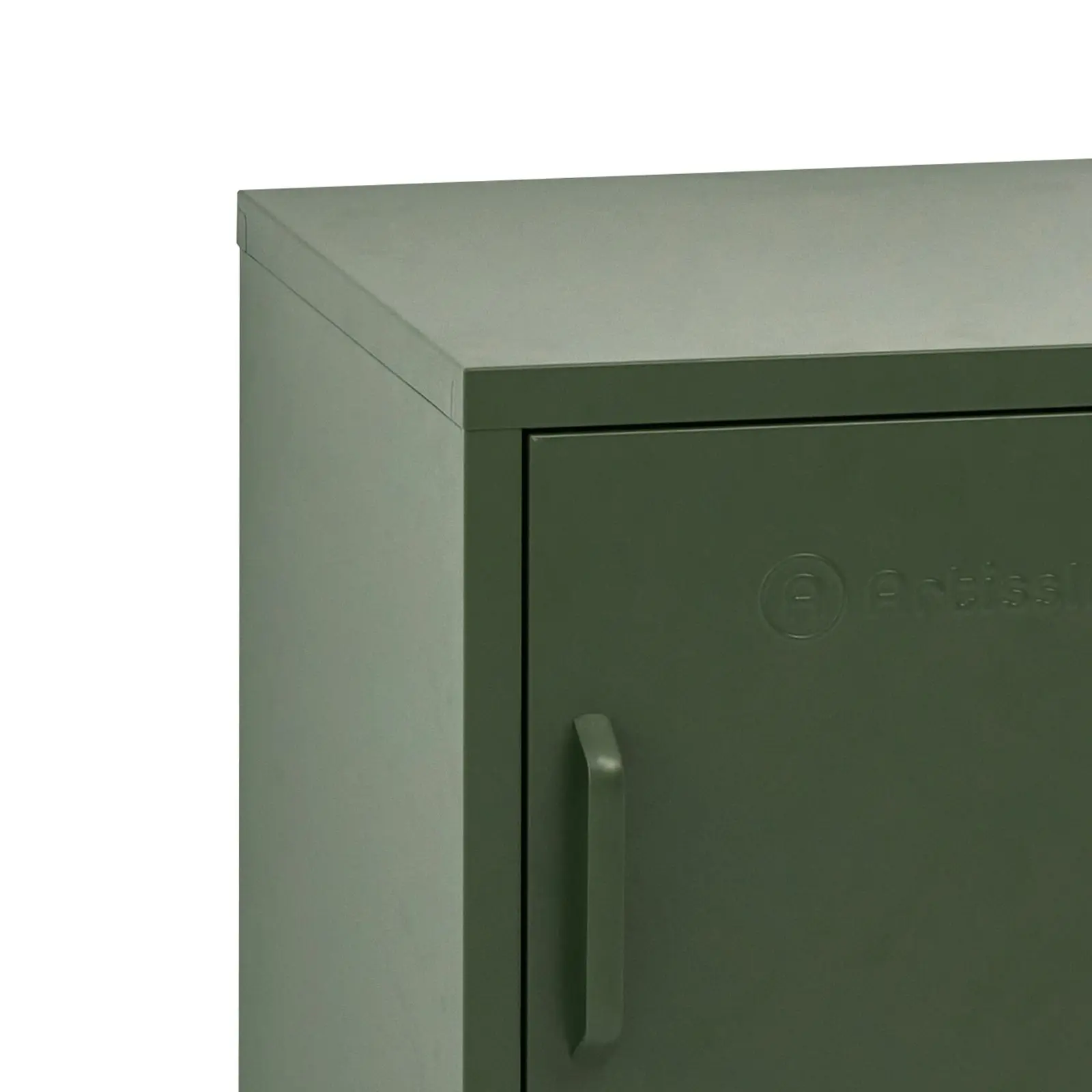 ArtissIn Bedside Table Metal Cabinet - Green