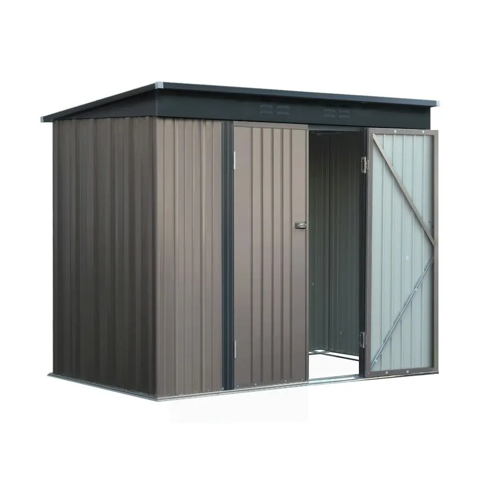 Giantz Garden Shed 2.31x1.31M Sheds Outdoor Storage Tool Metal Workshop Shelter Double Door