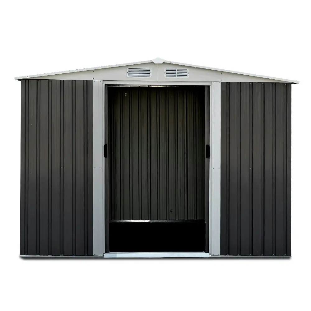 Giantz Garden Shed 2.58x2.07M Sheds Outdoor Storage Workshop Metal Shelter Sliding Door