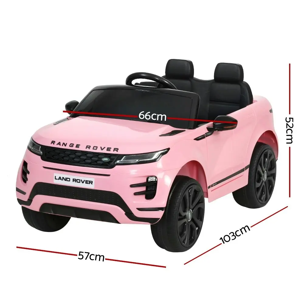 Kids Electric Ride On Car Land Rover Licensed Toy Cars Remote 12V Battery Pink