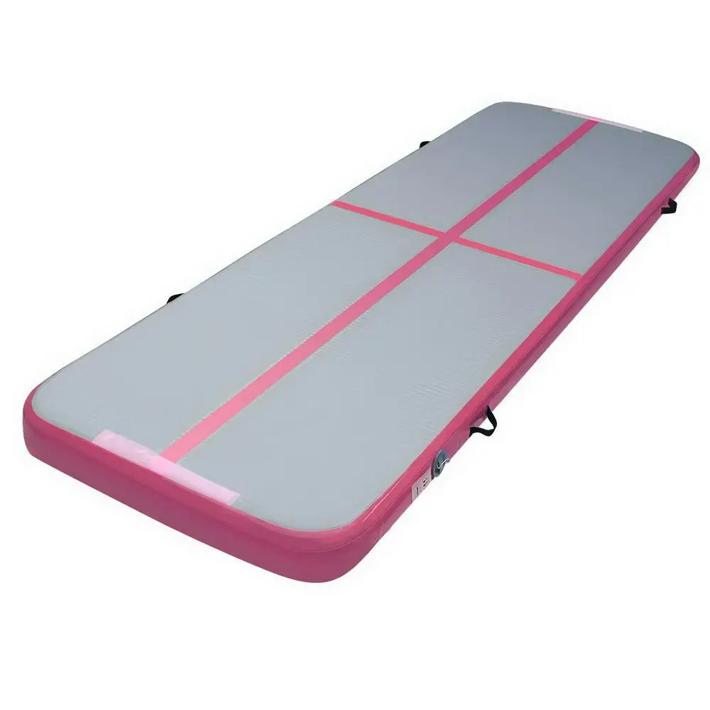 Everfit 3M Air Track Gymnastics Tumbling Exercise Yoga Mat Inflatable Pink